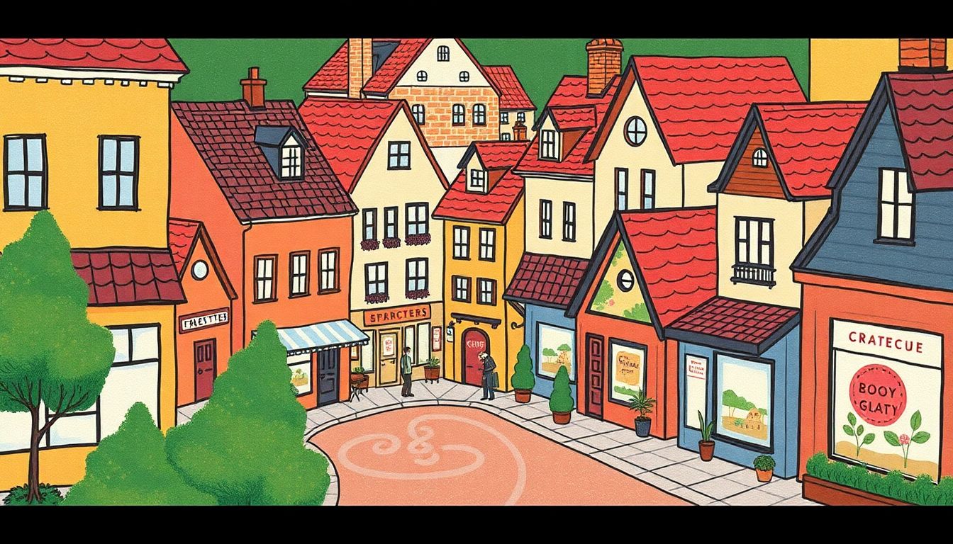 nearby